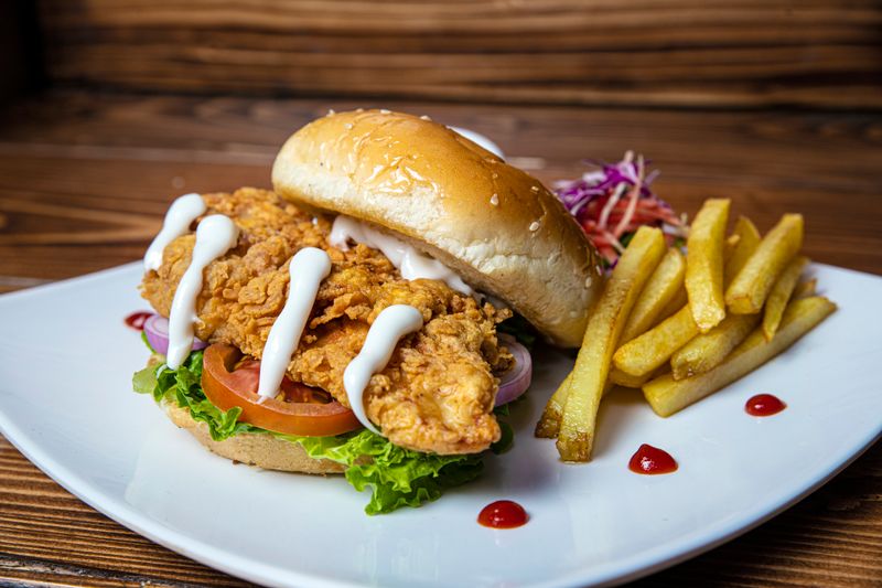 Classic hot chicken sandwich
