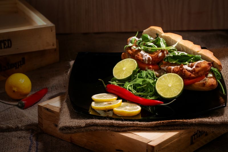 Spicy fire chicken sandwich